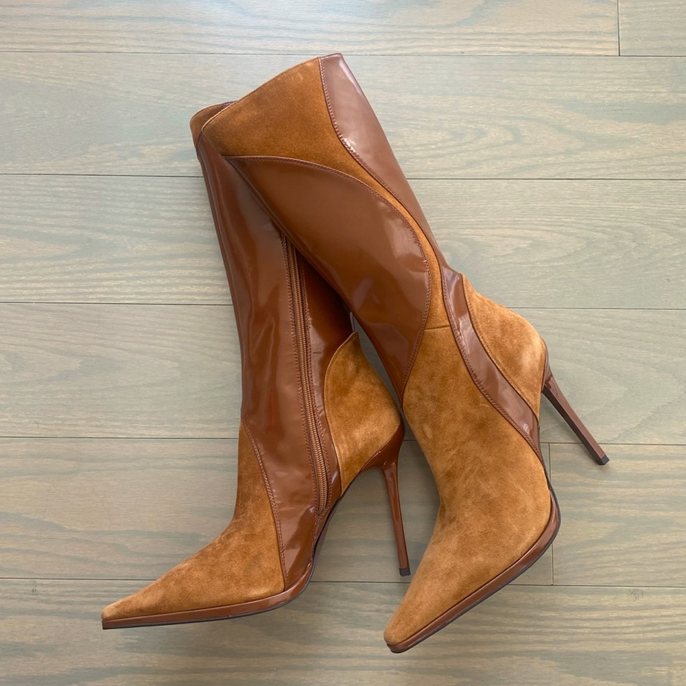 Scylla Boot in Brown Suede Combo - Picture 3 of 4